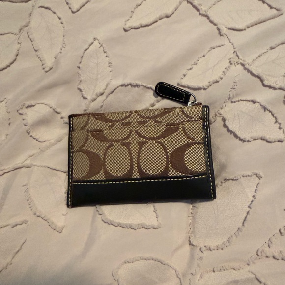 Coach Brown and Beige Signature Pouch - Picture 2 of 9